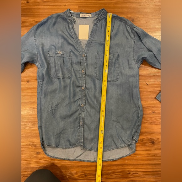 Denim style button down. - Picture 6 of 7